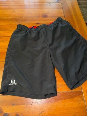 Black/Red Lined Medium Men’s Swim Trunks. MUST BE BUNDLED